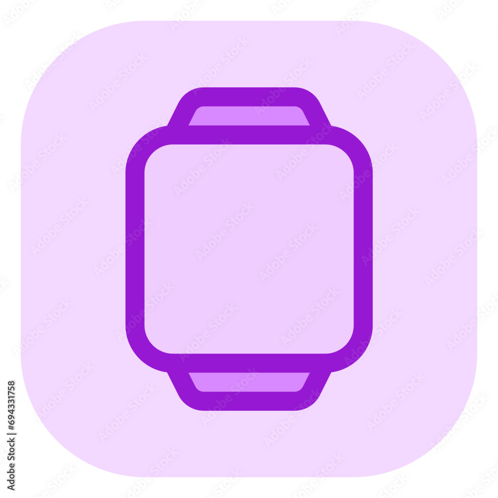 Editable vector blank square smartwatch screen icon. Part of a big icon set family. Perfect for web and app interfaces, presentations, infographics, etc Editable vector blank square smartwatch screen icon. Part of a big icon set family. Perfect for web and app interfaces, presentations, infographics, etc