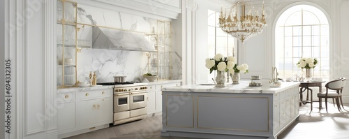 luxurious kitchen cookery © Poulami