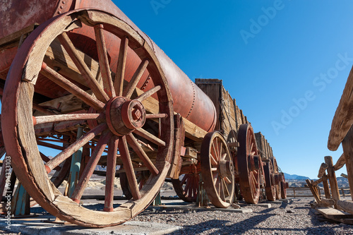 The Harmony Borax are ancient remnants of old mining efforts in Death Valley, California. photo