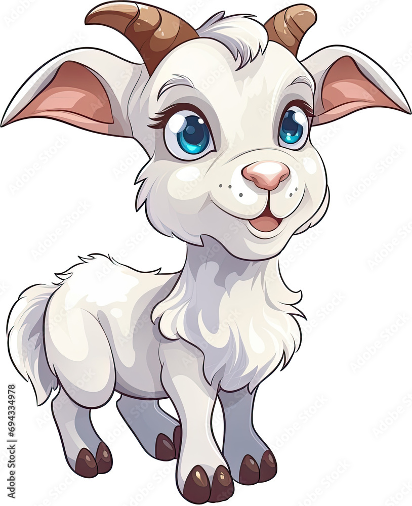Transparent Goat cartoon