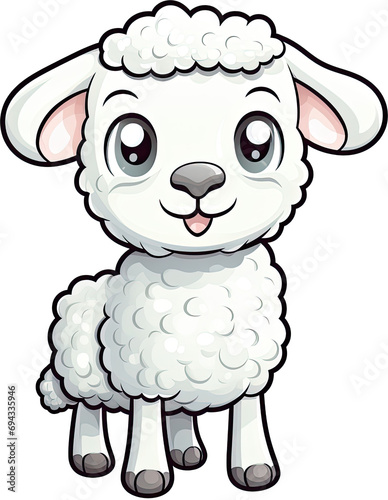 Clip art sheep cartoon