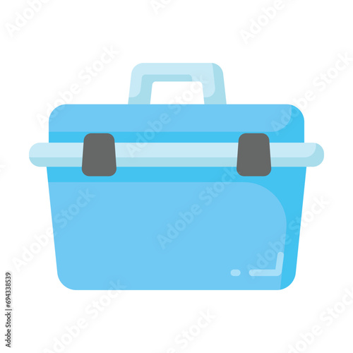 An amazing icon of tool box in trendy design style