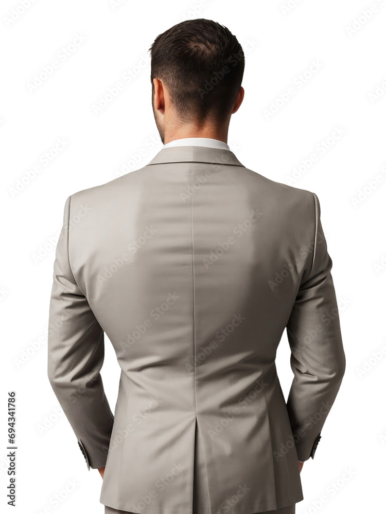 Back view of a man in a business suit. Back view of a businessman. isolated, transparent background, no background. PNG. Back view of a man in a business suit. Back view of a businessman. isolated, transparent background, no background. PNG.