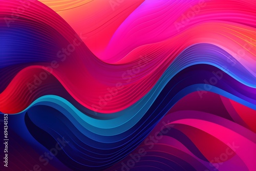 Captivating wallpaper with a mesmerizing abstract background for design. Transition from dark blue to violet, purple, magenta, pink, maroon, and red in a continuous gradient of colors.