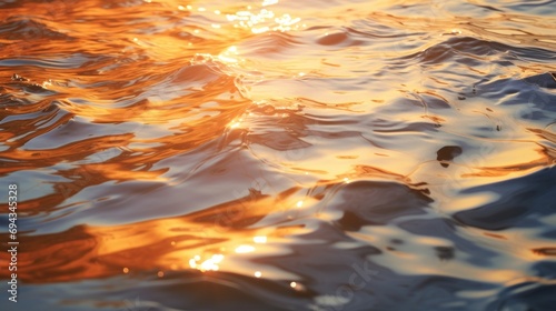Golden Water Reflections at Sunset