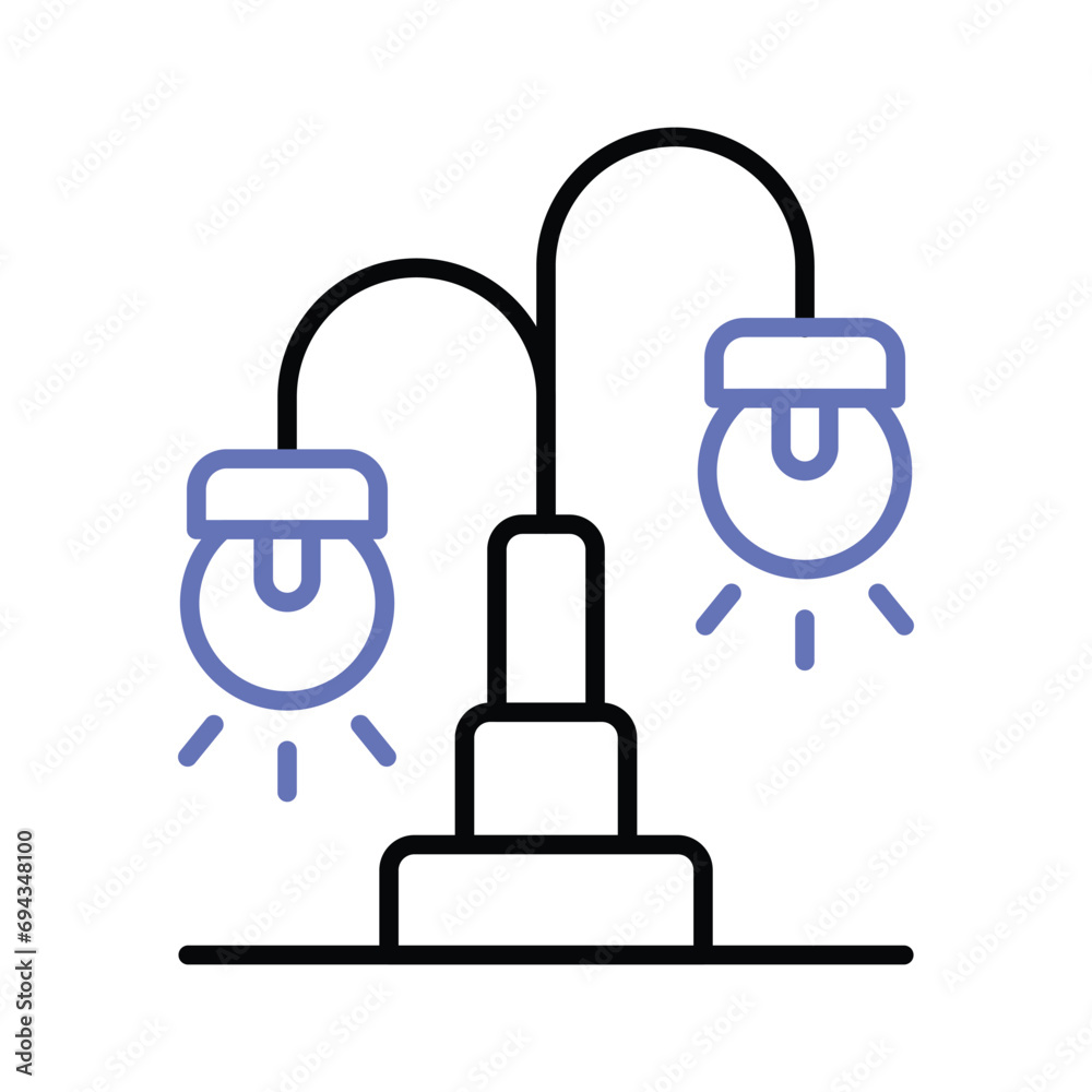 Grab this carefully designed icon of street lights in modern style Grab this carefully designed icon of street lights in modern style