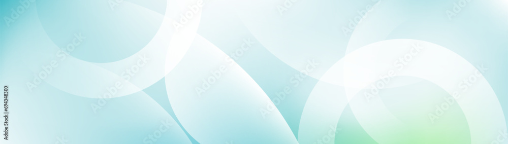 Abstract soft blue geometric circle lines futuristic digital high-technology background. Minimal trendy banner. Dynamic wave pattern. Vector illustration - obrazy, fototapety, plakaty 