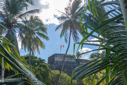 Fort Saint Louis à Fort-de -France en Martinique, Antilles Françaises.