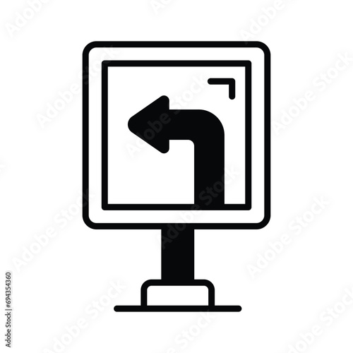 Download this beautifully designed icon of directional board
