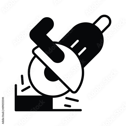 Download this beautifully designed icon of angle grinder, angle grinder with sparks
