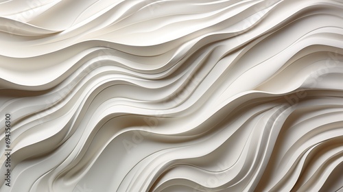 Obraz na płótnie A mesmerizing display of fluid lines and intricate patterns, this abstract design captures the essence of artistic expression and evokes a sense of serene movement on a pure white canvas w salonie