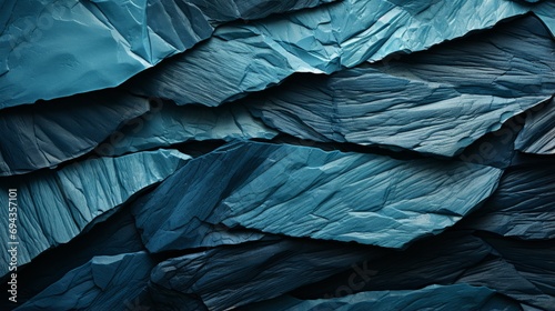 Wallpaper Mural An ethereal glimpse into the intricate beauty of natural formations, captured in a mesmerizing close up of a serene blue rock Torontodigital.ca