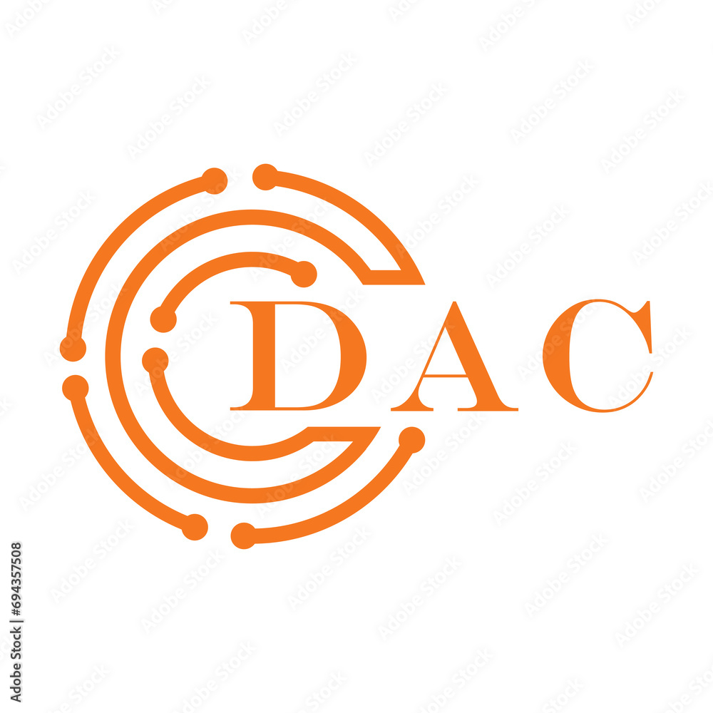 DAC letter design. DAC letter technology logo design on white background. DAC Monogram logo design for entrepreneur and business DAC letter design. DAC letter technology logo design on white background. DAC Monogram logo design for entrepreneur and business