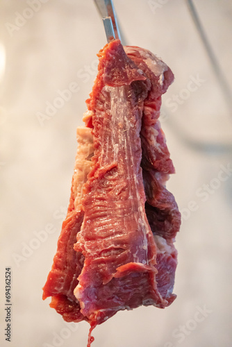 Traditional salted and dried meat known in Brazil as "carne de sol"