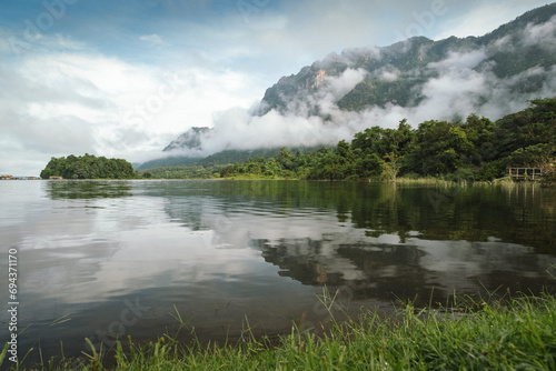 Dawning Tranquility: Fog-Kissed Forests at Sunrise | Capturing Nature's Serene Landscape