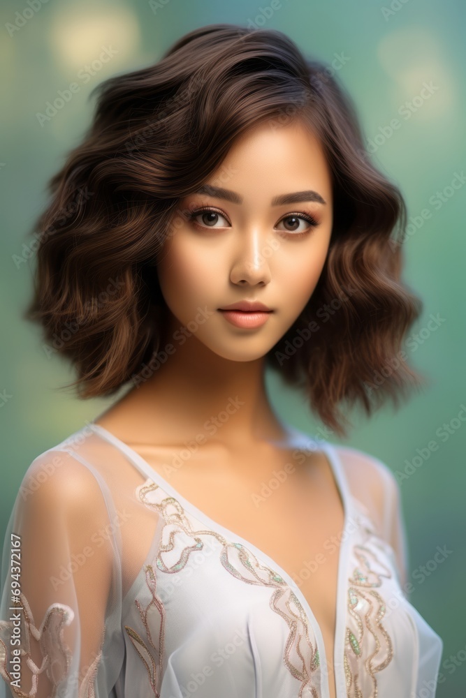 Portrait of a Beautiful Woman in a Tunic Portrait of a Beautiful Woman in a Tunic