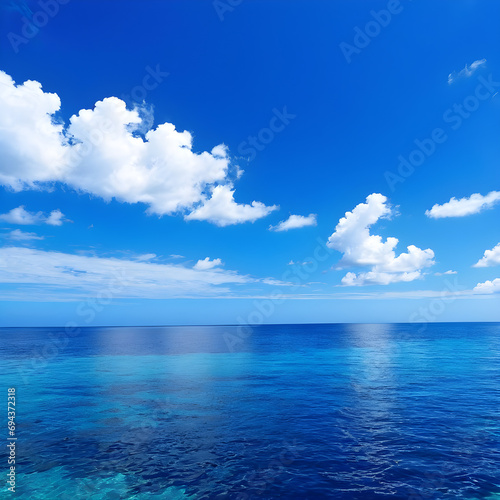 blue sky and clouds