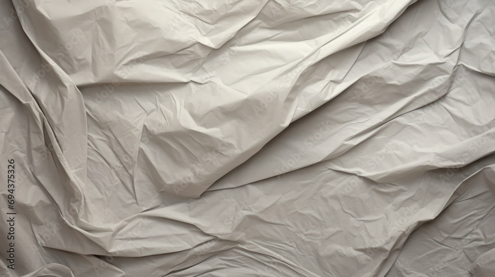 Obraz premium Grey crumpled paper texture