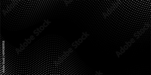 Abstract halftone wave dotted background. Futuristic twisted grunge pattern, dot, circles. Vector modern optical pop art texture for posters, business cards, cover, labelsvector dots modern #694380958