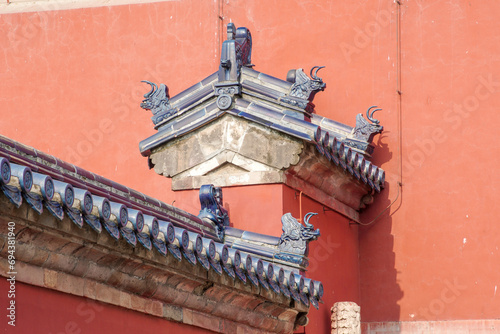 Architectural Landscape of the Ridge of Beijing Temple of Heaven Park