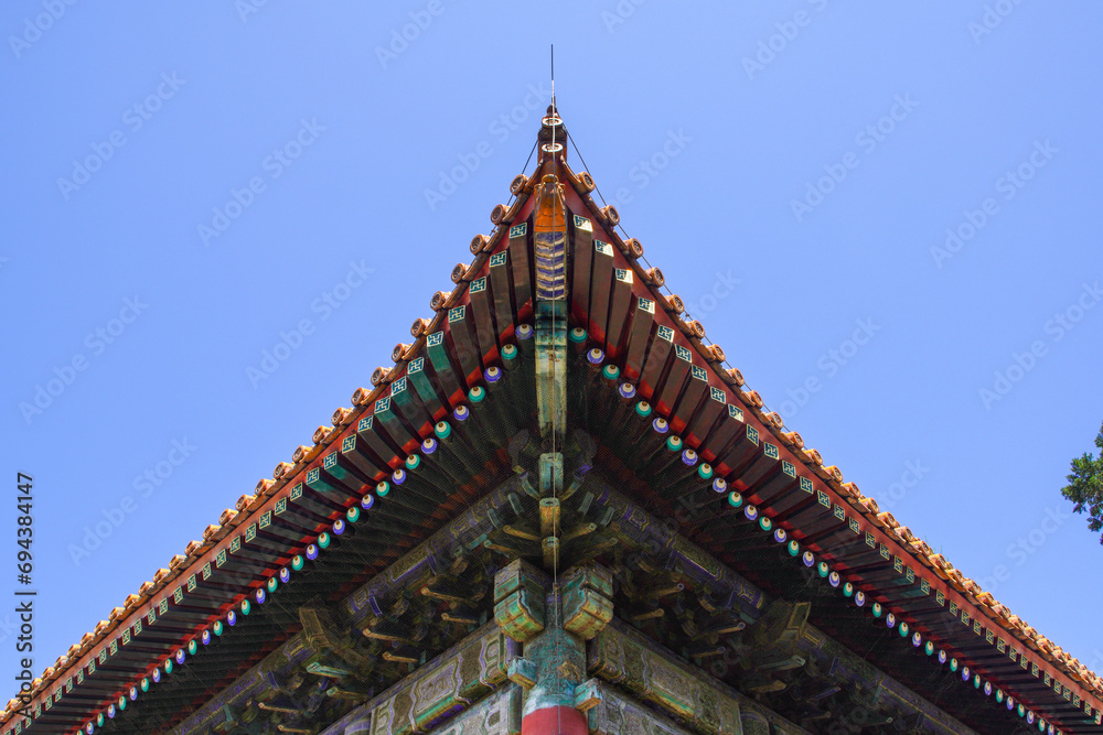 Arch of wooden architecture, Dacheng Hall, Beijing Temple of Confucius, Beijing