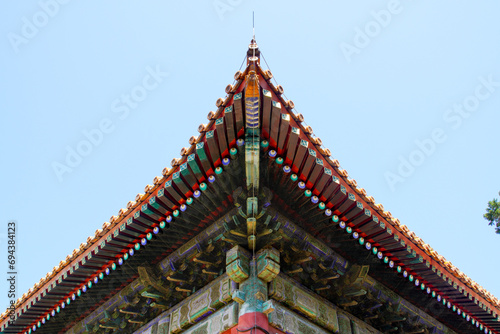 Arch of wooden architecture, Dacheng Hall, Beijing Temple of Confucius, Beijing photo