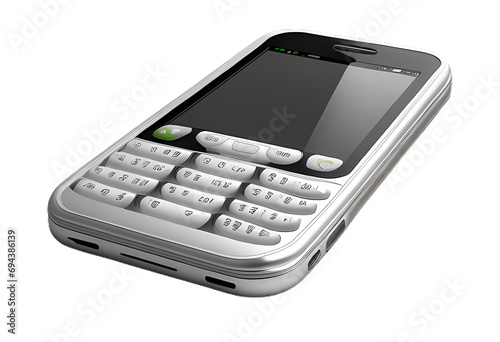mobile phone isolated on transparent background