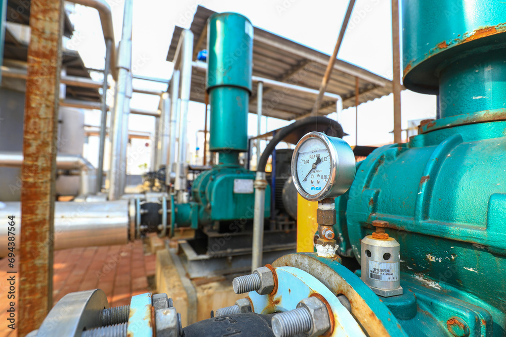 The mechanical equipment of the biogas power generation system is in operation at a new energy company The mechanical equipment of the biogas power generation system is in operation at a new energy company