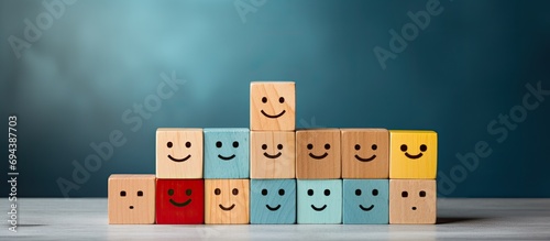 Positive aspects, growth mindset, motivation, increased opportunities, and emerging market - all represented by a plus sign in wooden cubes stacking. photo