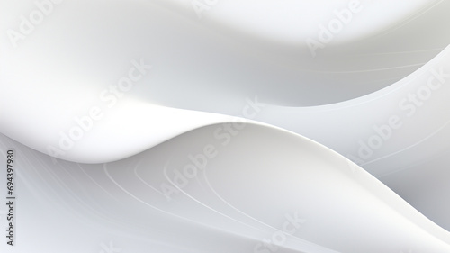 Abstract White Wave Pattern on Textile Background