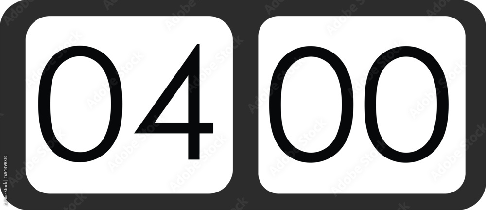 timer counting 4 suitable for many uses, vector eps 10 timer counting 4 suitable for many uses, vector eps 10