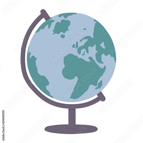 Cartoon model globe