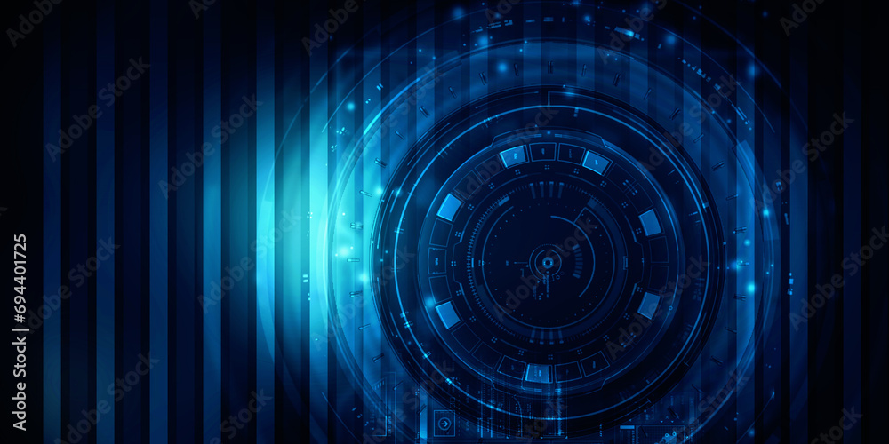 2d illustration Abstract futuristic electronic circuit technology background 2d illustration Abstract futuristic electronic circuit technology background