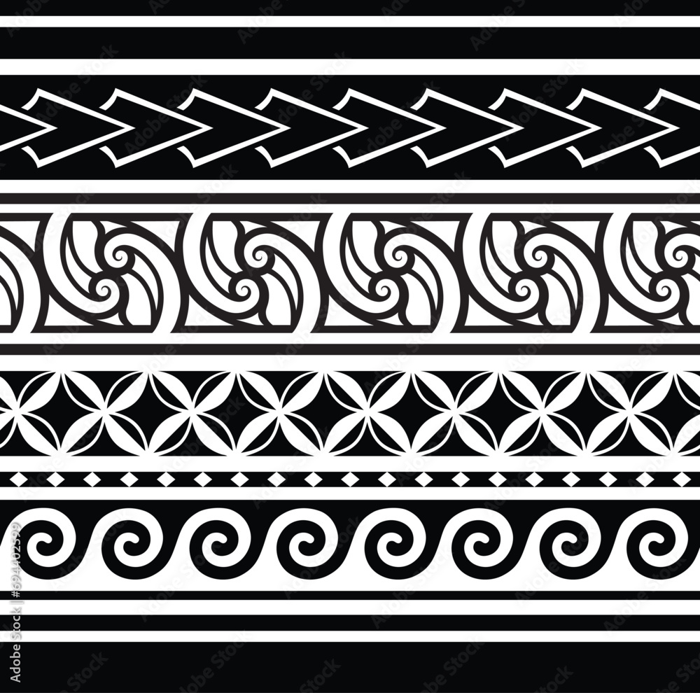 Polynesian hawaiian forearm tribal tattoo band. Tattoo Tribal art maori ...