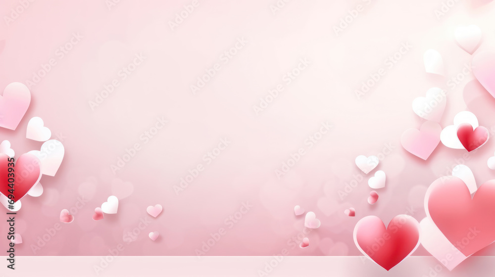 beautiful background for Valentine's Day. Ai generative.