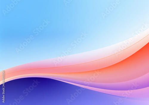 Future technology data Wave curve Abstract color dreamlike background 