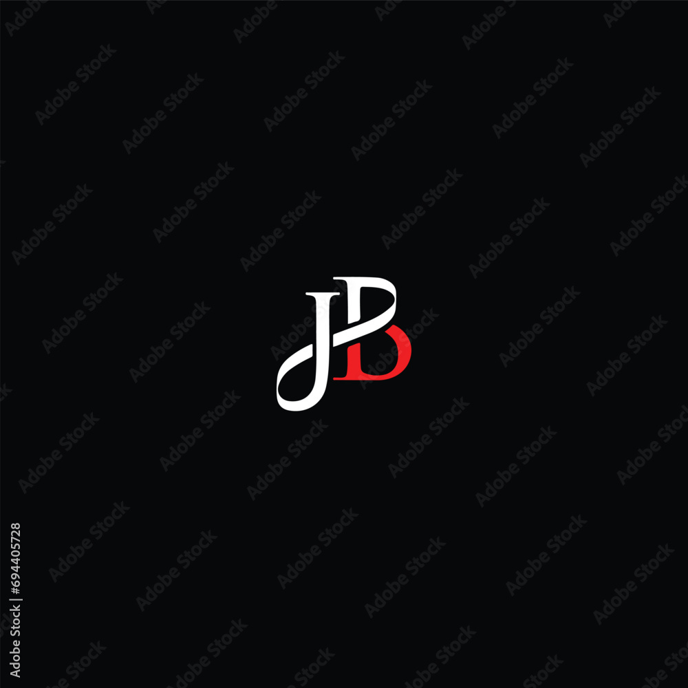 JB J B letter logo design. Initial letter JB linked circle uppercase monogram logo white color. JB logo, J B design. JB, J B JB J B letter logo design. Initial letter JB linked circle uppercase monogram logo white color. JB logo, J B design. JB, J B