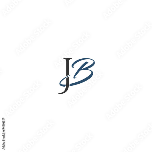 Free Download JB J B letter logo design. Initial letter JB linked circle uppercase monogram logo white color. JB logo, J B design. JB, J B - GFXLoad