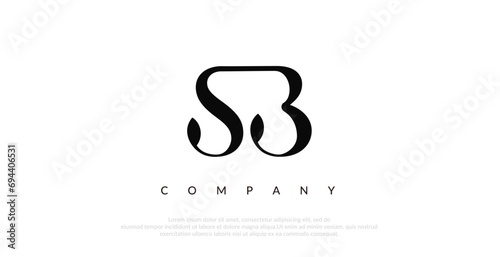 Initial SB Logo Design Vector 