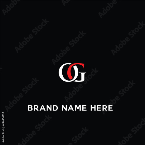 Free Download OG O G letter logo design. Initial letter OG linked circle uppercase monogram logo white color. OG logo, O G design. OG, O G - GFXLoad