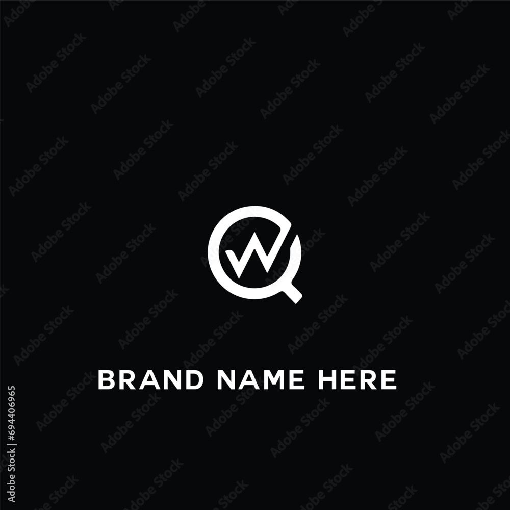 QW Q W letter logo design. Initial letter QW linked circle uppercase monogram logo white color. QW logo, Q W design. QW, Q W QW Q W letter logo design. Initial letter QW linked circle uppercase monogram logo white color. QW logo, Q W design. QW, Q W