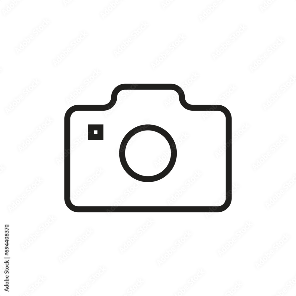camera vector icon line template camera vector icon line template