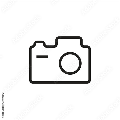 camera vector icon line template