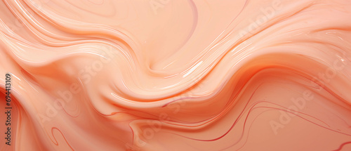 Abstract peach fuzz color liquid waves, peach fuzz	