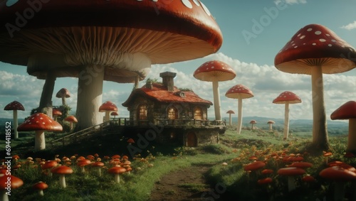 The Mushroom Kingdom, Ai generated (ID: 694418552)
