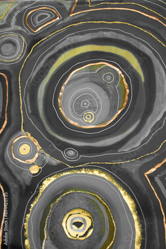 Original Epoxy Resin Geode and Abstract Art 