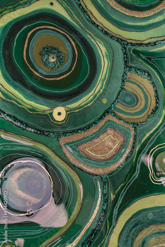 Original Epoxy Resin Geode and Abstract Art 