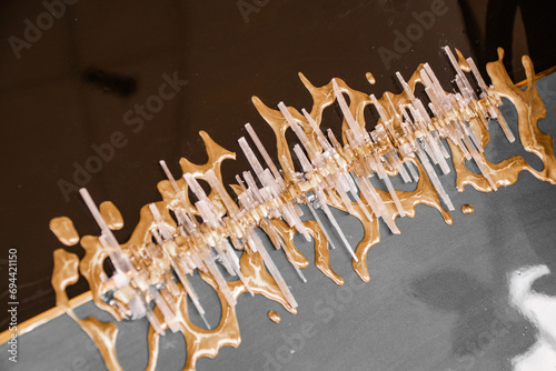 Original Epoxy Resin Geode and Abstract Art 