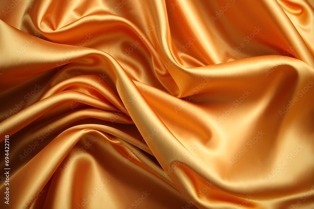 Fototapeta premium Abstract background of light red orange silk satin, with a subtle sheen. Background, texture.