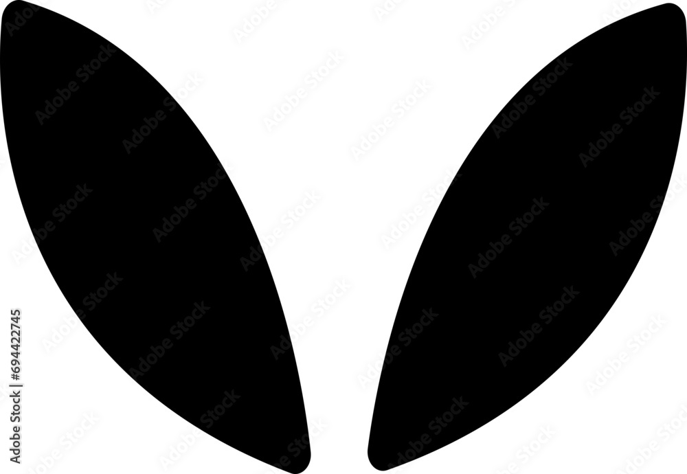 Bunny ears silhouette Bunny ears silhouette